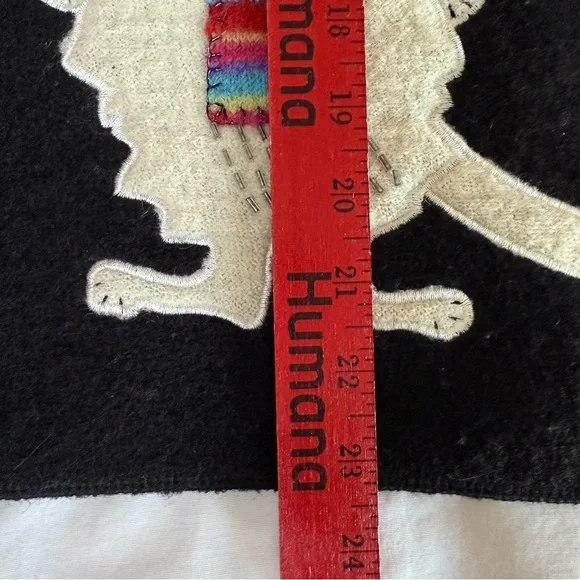 Coldwater Creek Size Medium Wool Vest Sleeveless Winter Cat Mock Neck Zip Front - Picture 4 of 7